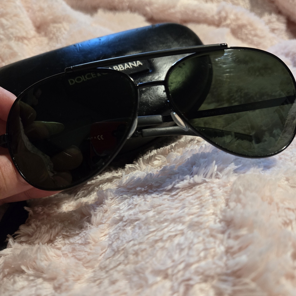 Dolce & Gabbana Black Aviator Sunglasses - Picture 4 of 7